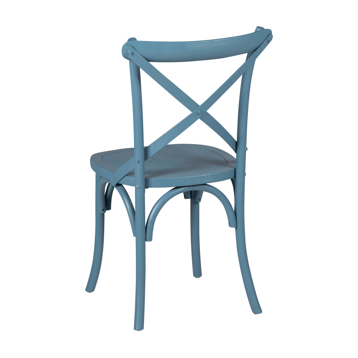 Modern Blue Beech Wood Dining Chair - TARA-BLUE