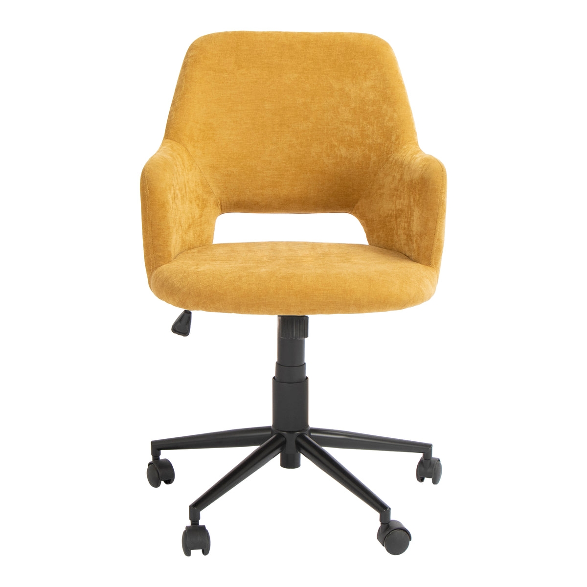 Modern Ergonomic Fabric Office Chair - TEMA MUSTARD
