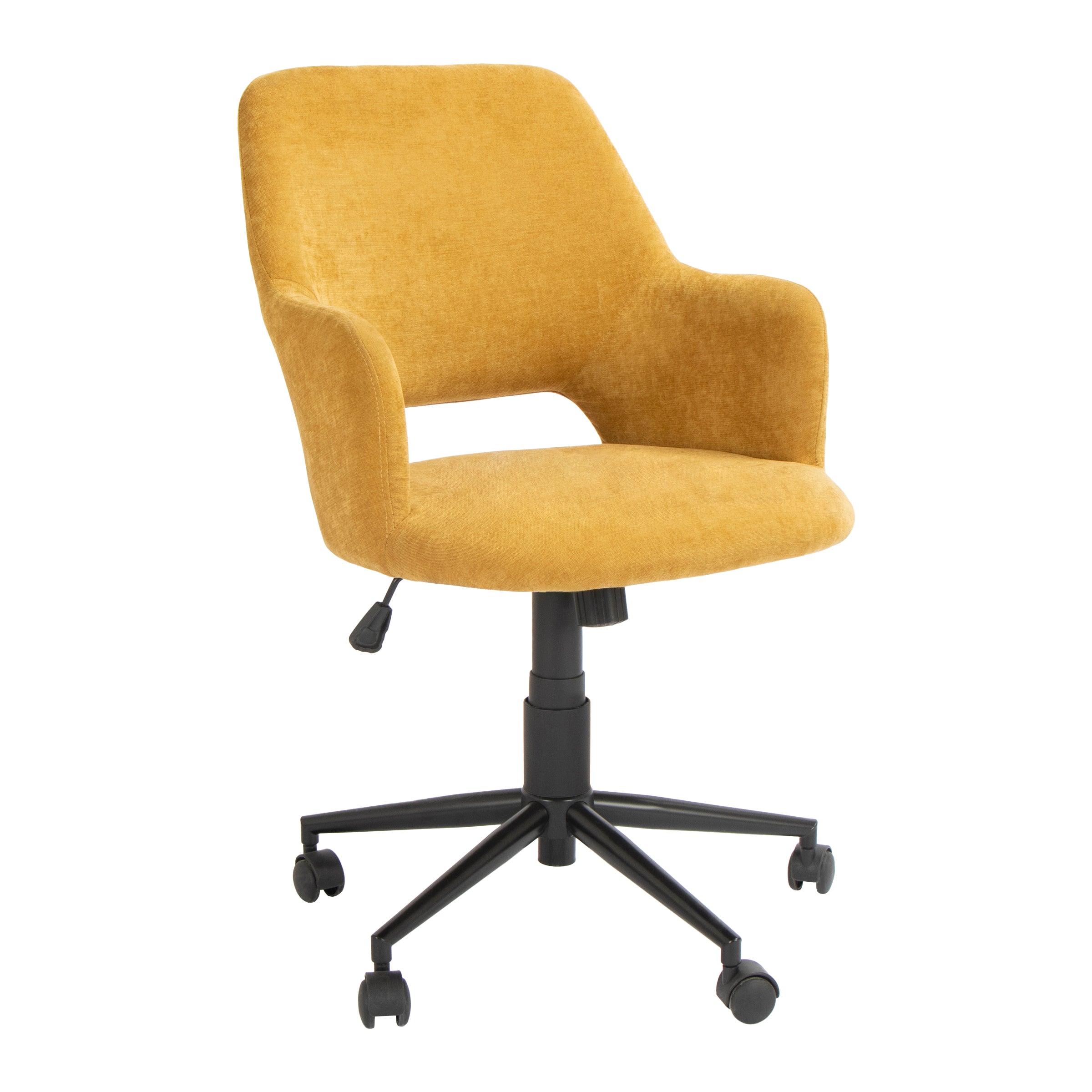 Modern Ergonomic Fabric Office Chair - TEMA MUSTARD