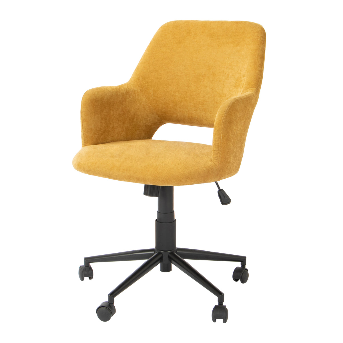Modern Ergonomic Fabric Office Chair - TEMA MUSTARD