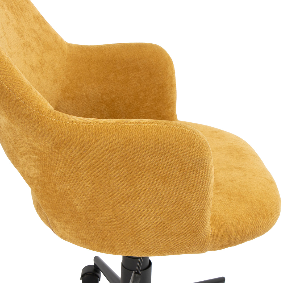 Modern Ergonomic Fabric Office Chair - TEMA MUSTARD