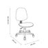 Modern Fabric Office Chair – ANTONIA BLACK