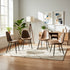 Modern Suede Dining Chair, Metal Frame - CHARLTON SUEDE BROWN FRASERS