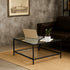 Modern Glass Metal Coffee Table - HUDD FRASERS