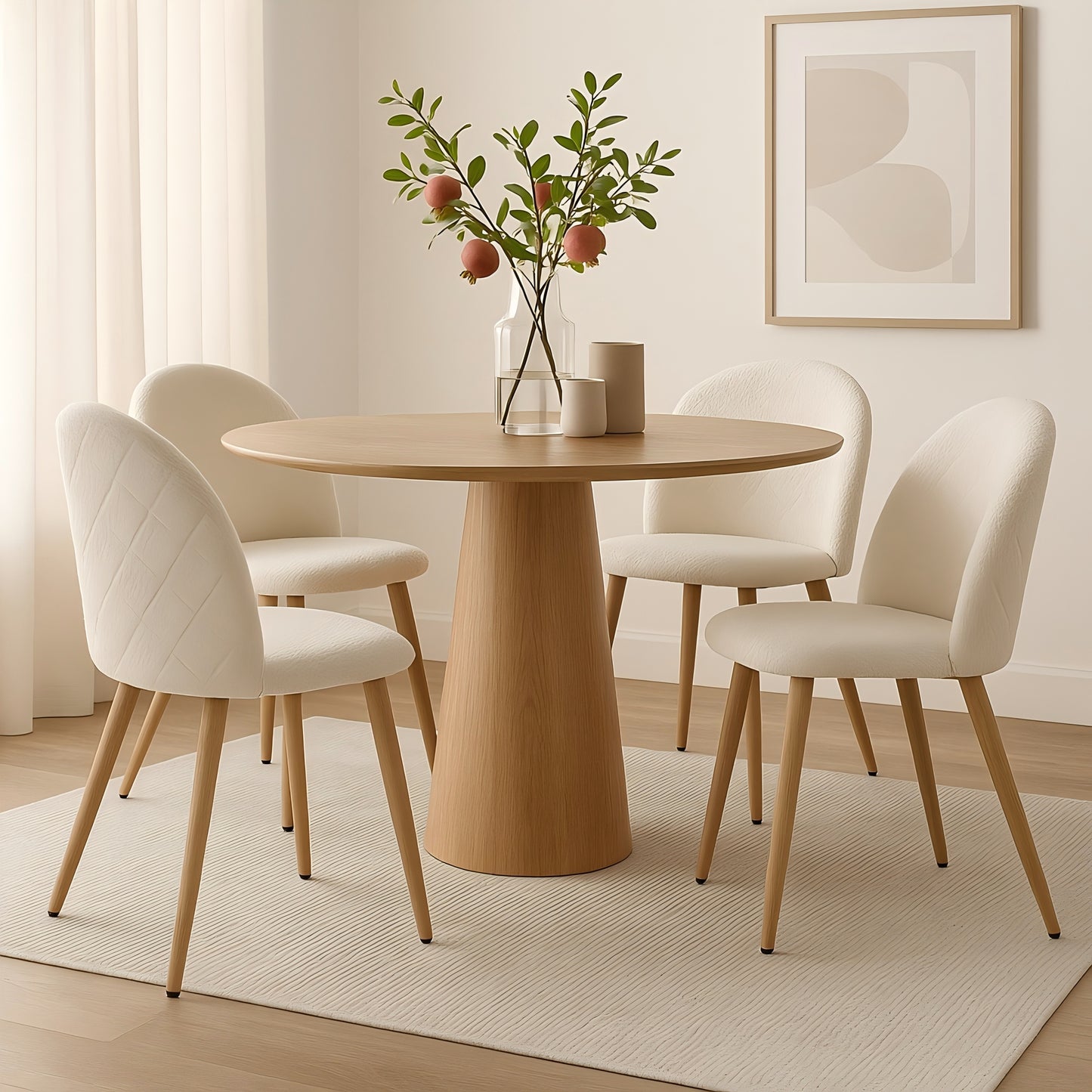 ZOMBA BEIGE OAK LEG 4PCS