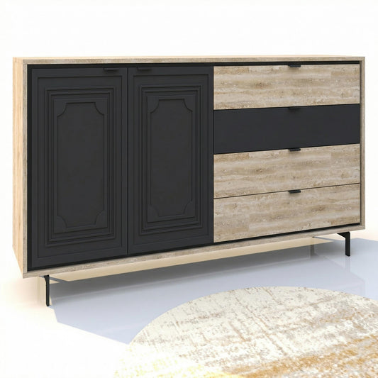Modern Sideboard, Sleek Storage Cabinet - FYNAR
