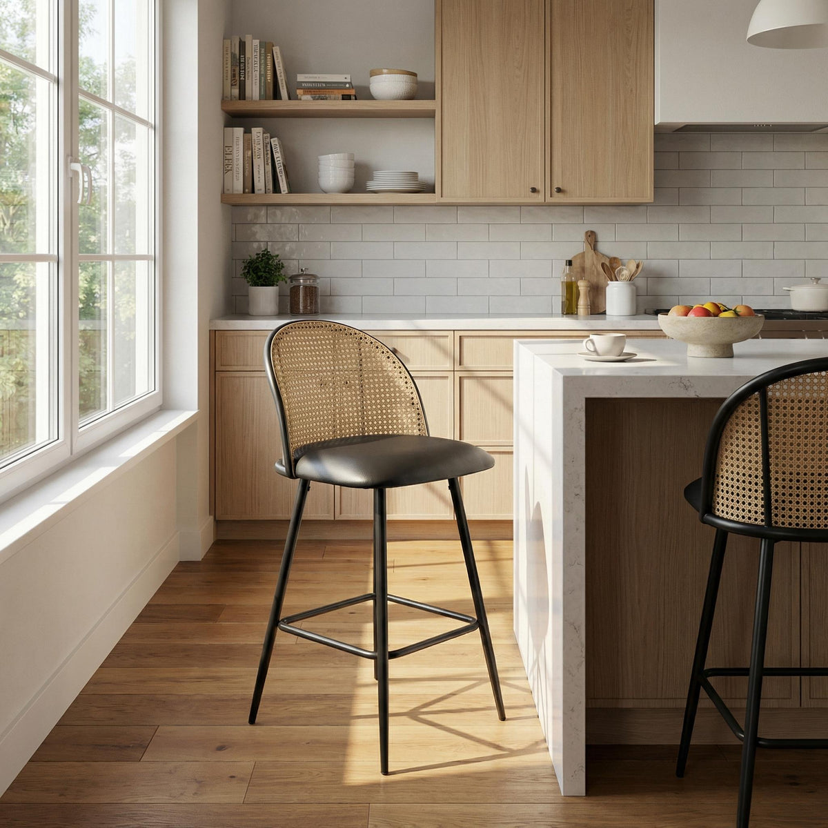 Otopolypus Modern Black Metal Bar Chair - KRYX