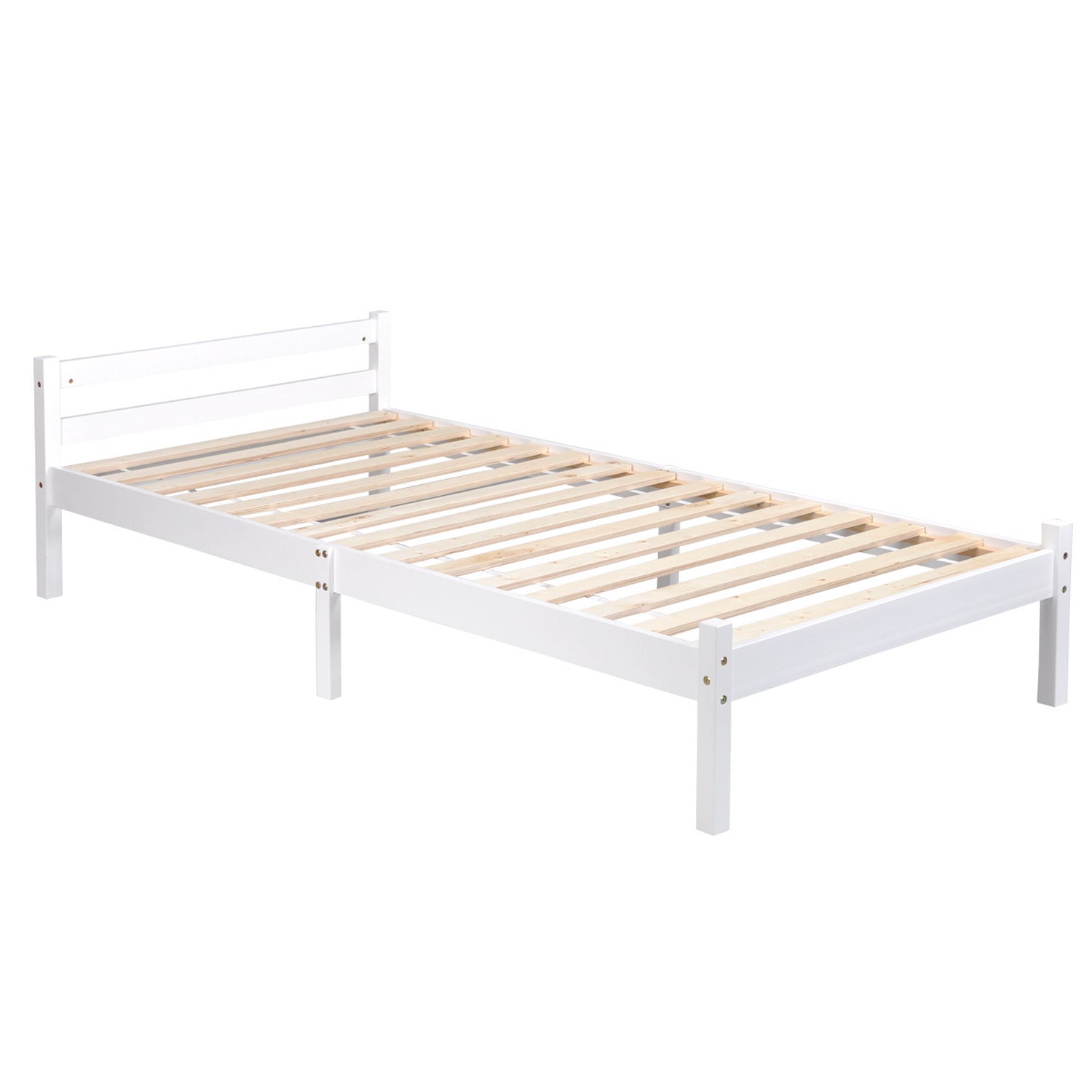 Firenze White Wooden Bedframe