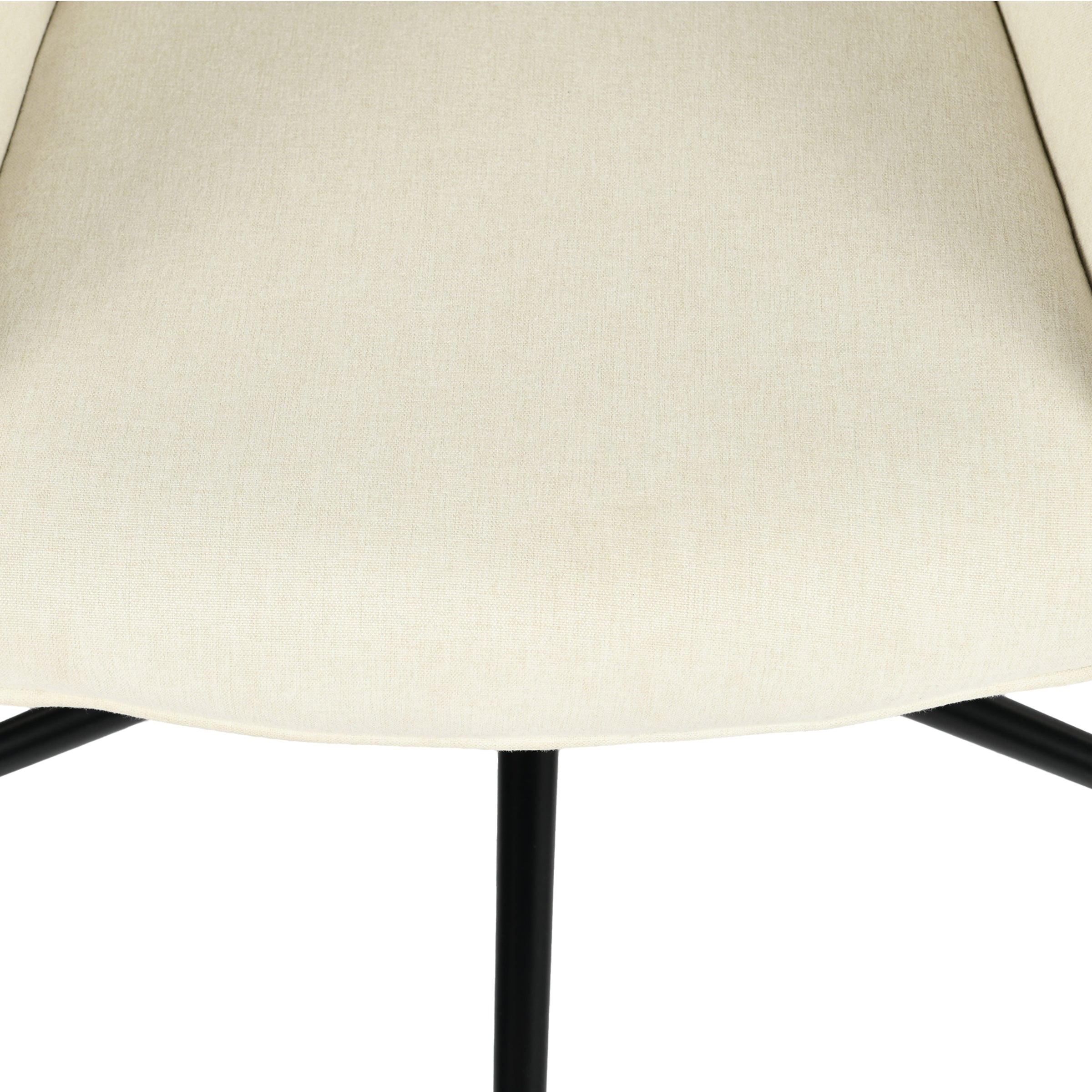Modern Ergonomic Office Chair, Fabric Upholstery - KASA BEIGE