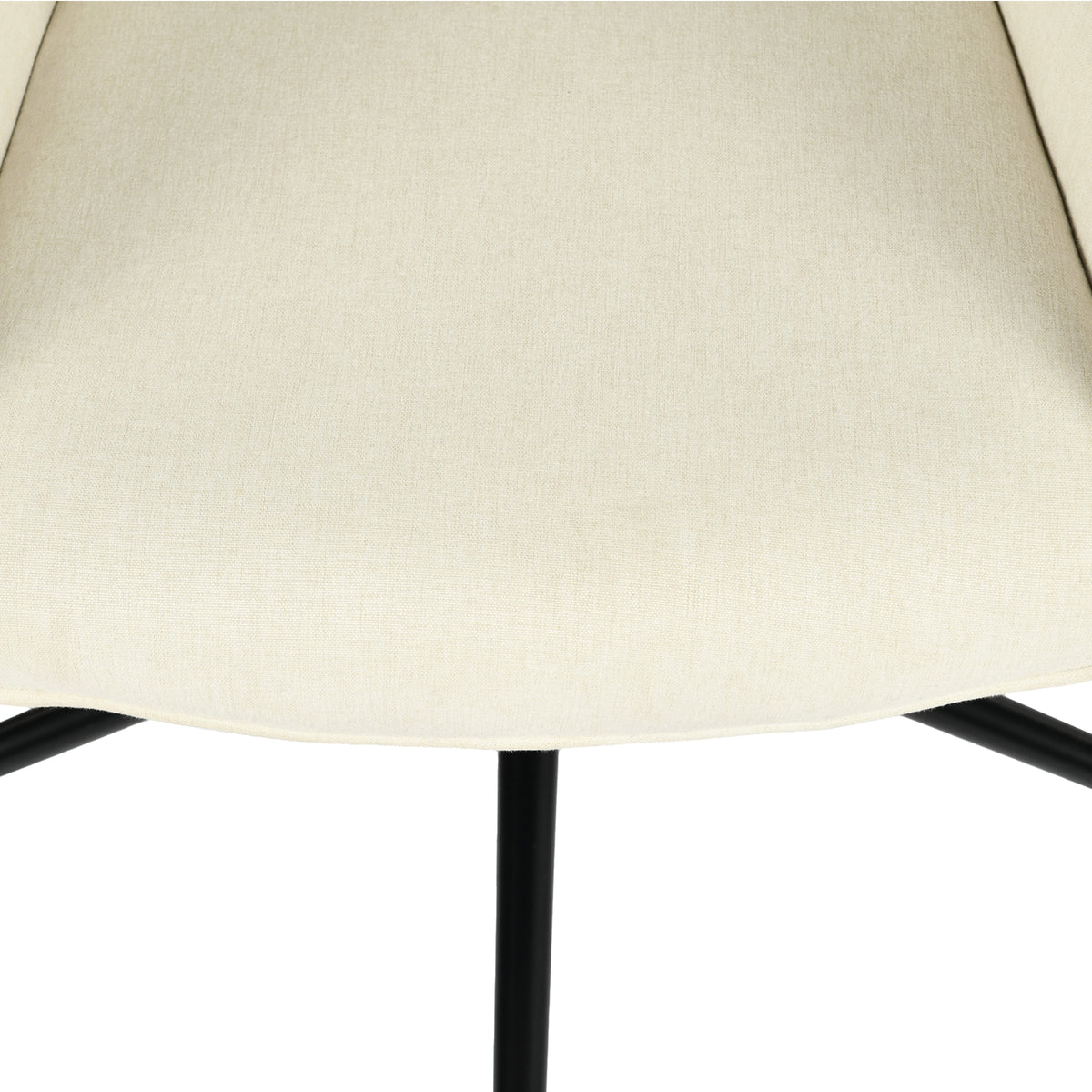 Modern Ergonomic Office Chair, Fabric Upholstery - KASA BEIGE