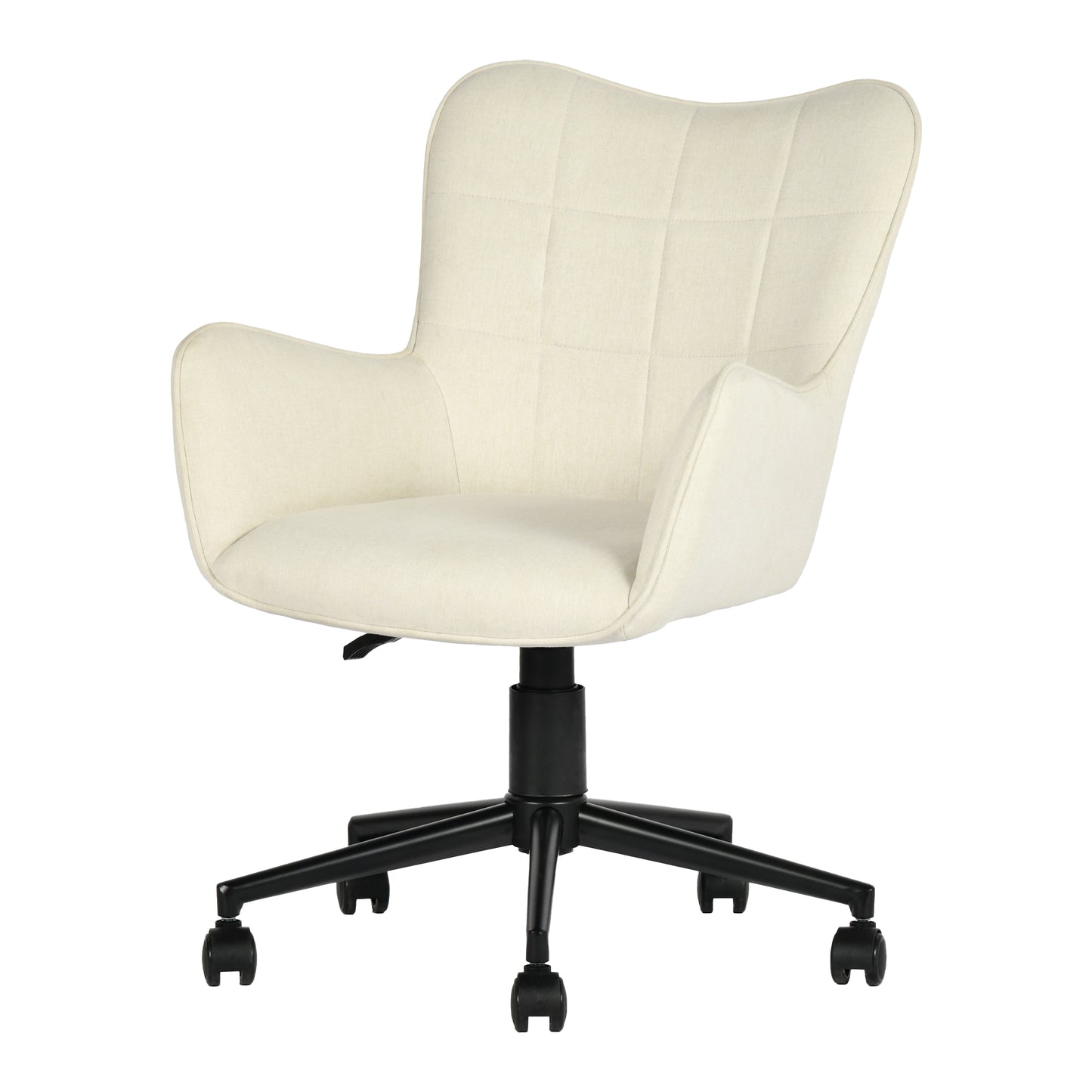 Modern Ergonomic Office Chair, Fabric Upholstery – KASA BEIGE