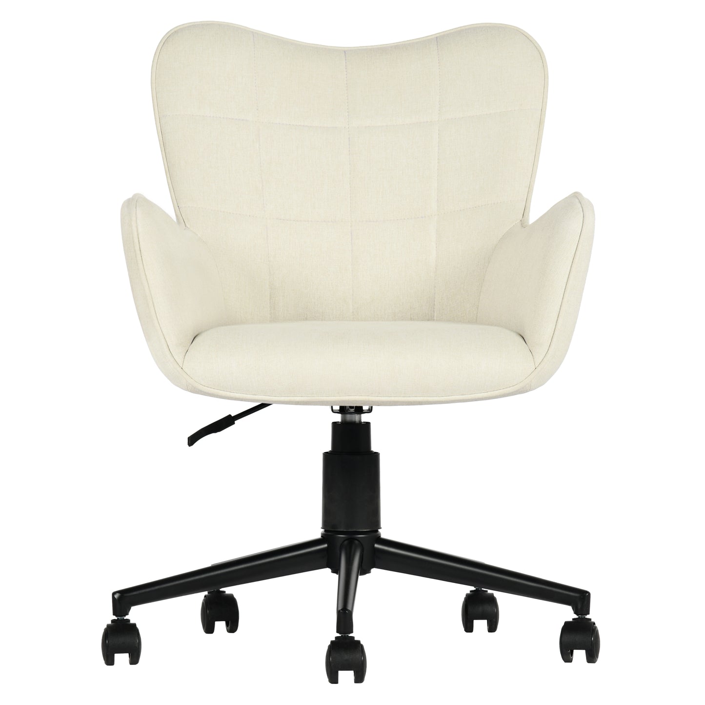 Modern Ergonomic Office Chair, Fabric Upholstery – KASA BEIGE
