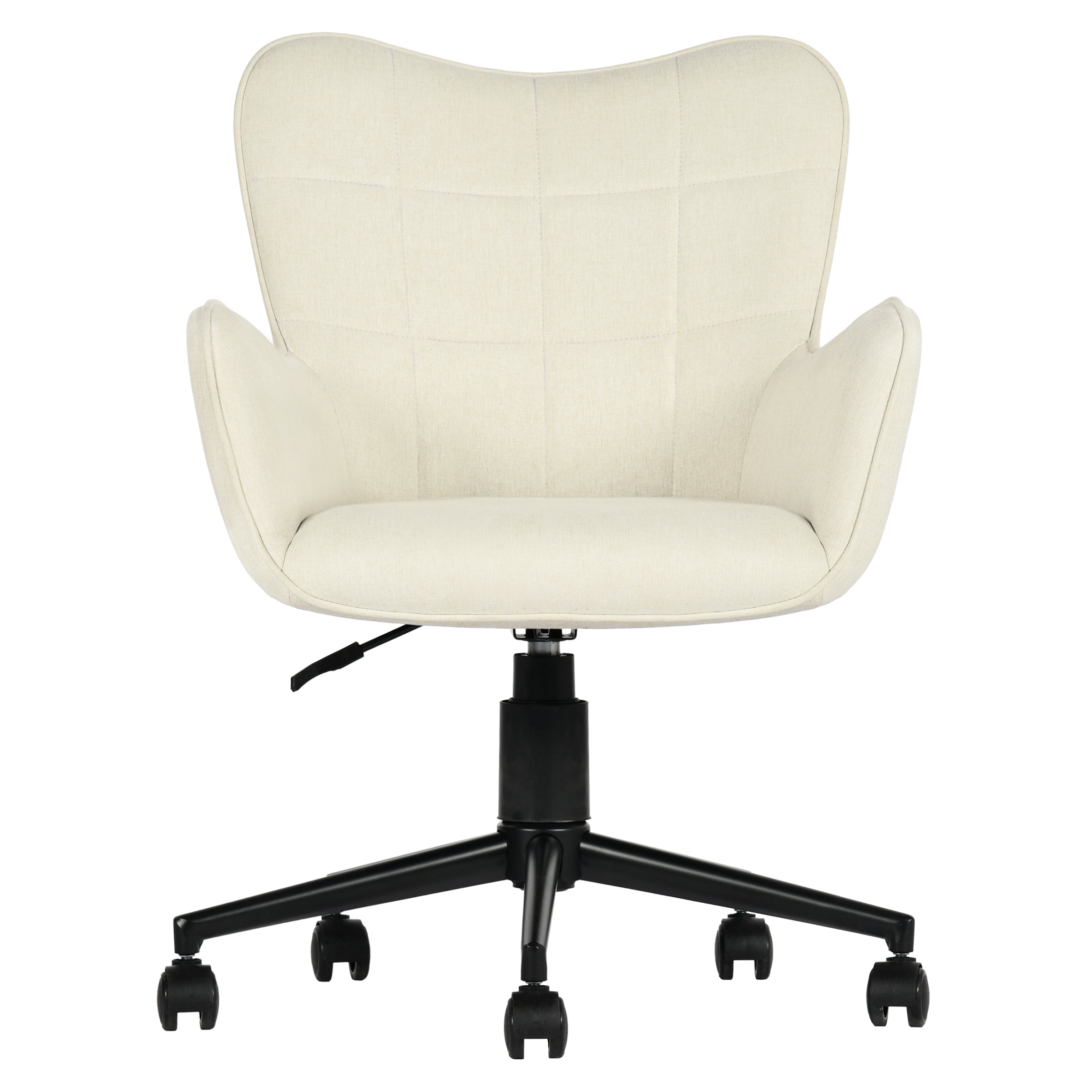 Modern Ergonomic Office Chair, Fabric Upholstery - KASA BEIGE