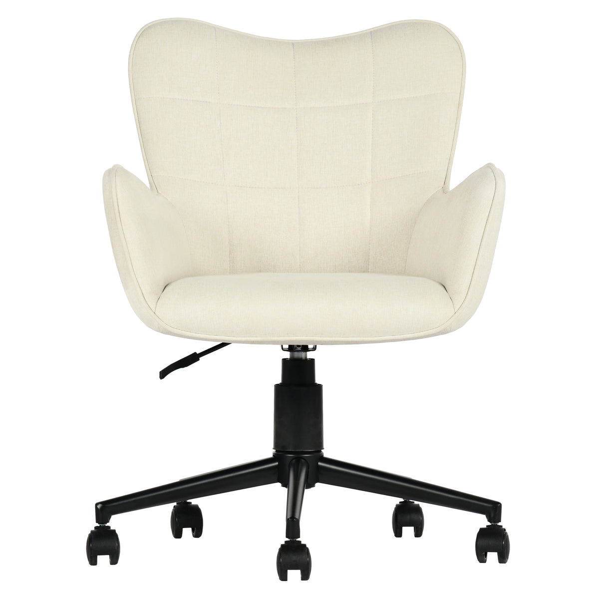 Modern Ergonomic Office Chair, Fabric Upholstery - KASA BEIGE