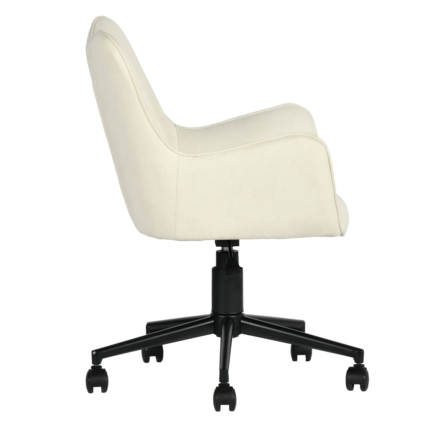 Modern Ergonomic Office Chair, Fabric Upholstery – KASA BEIGE