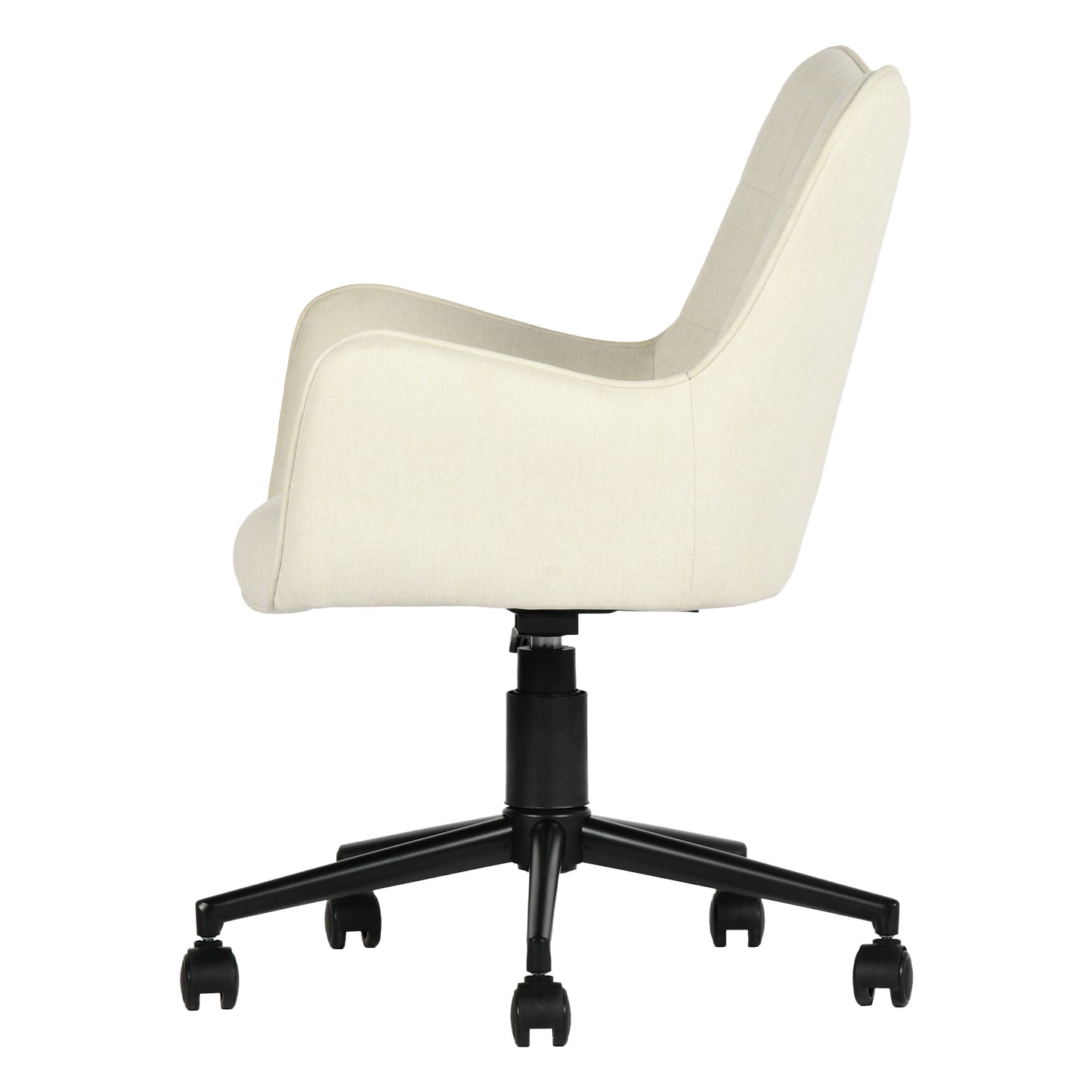 Modern Ergonomic Office Chair, Fabric Upholstery – KASA BEIGE