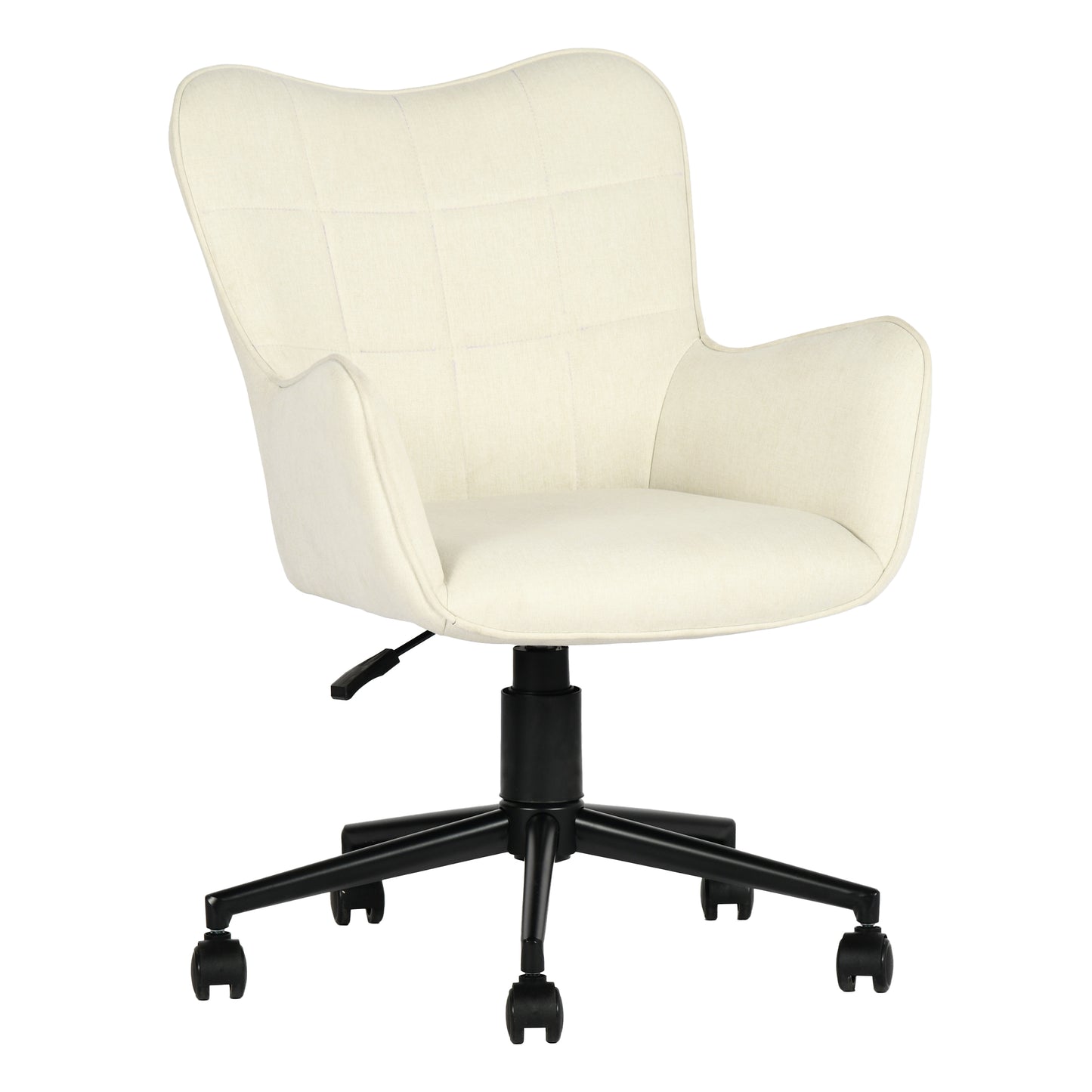 Modern Ergonomic Office Chair, Fabric Upholstery – KASA BEIGE