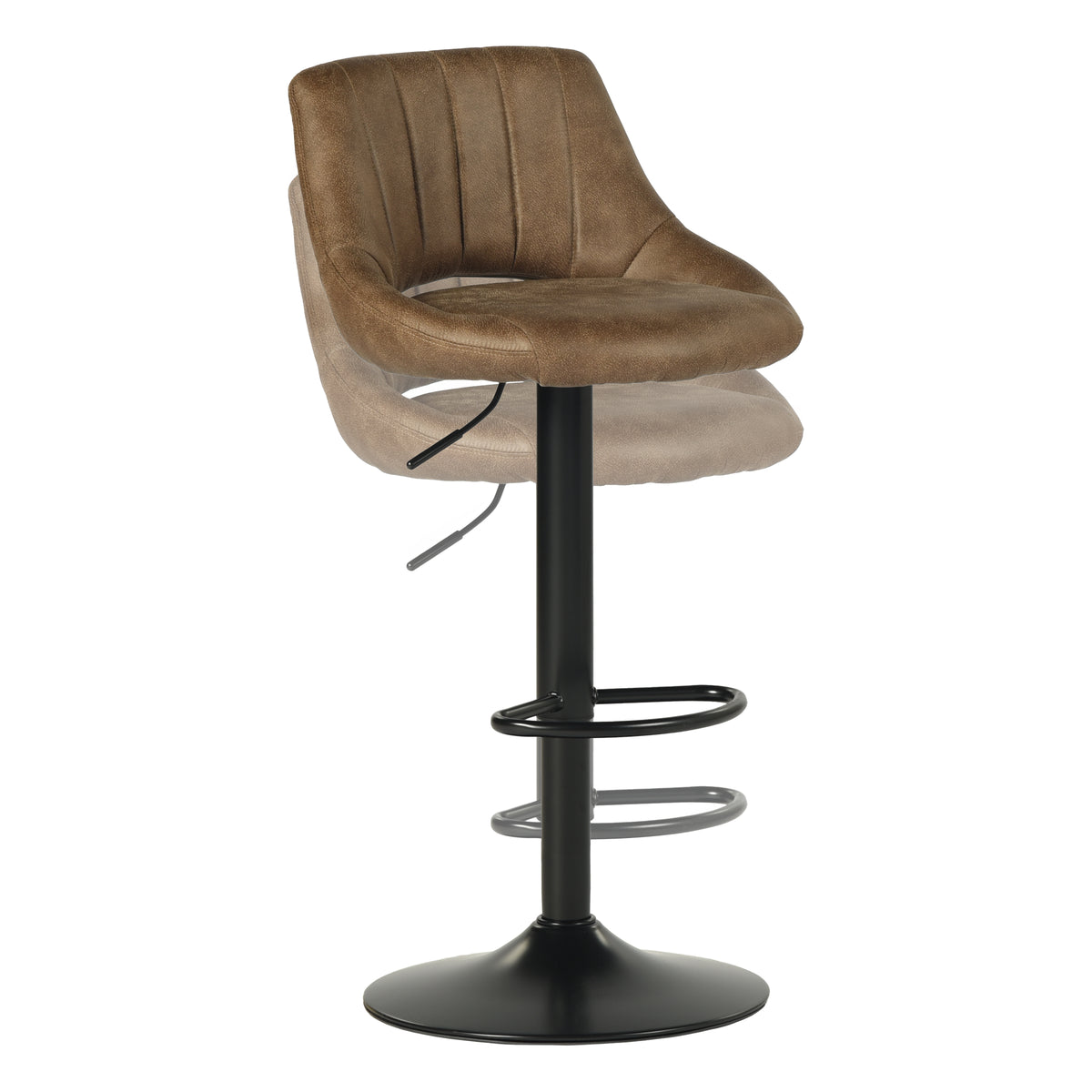 Modern Bar Stool, Fabric Adjustable Seat - AFRA BAR