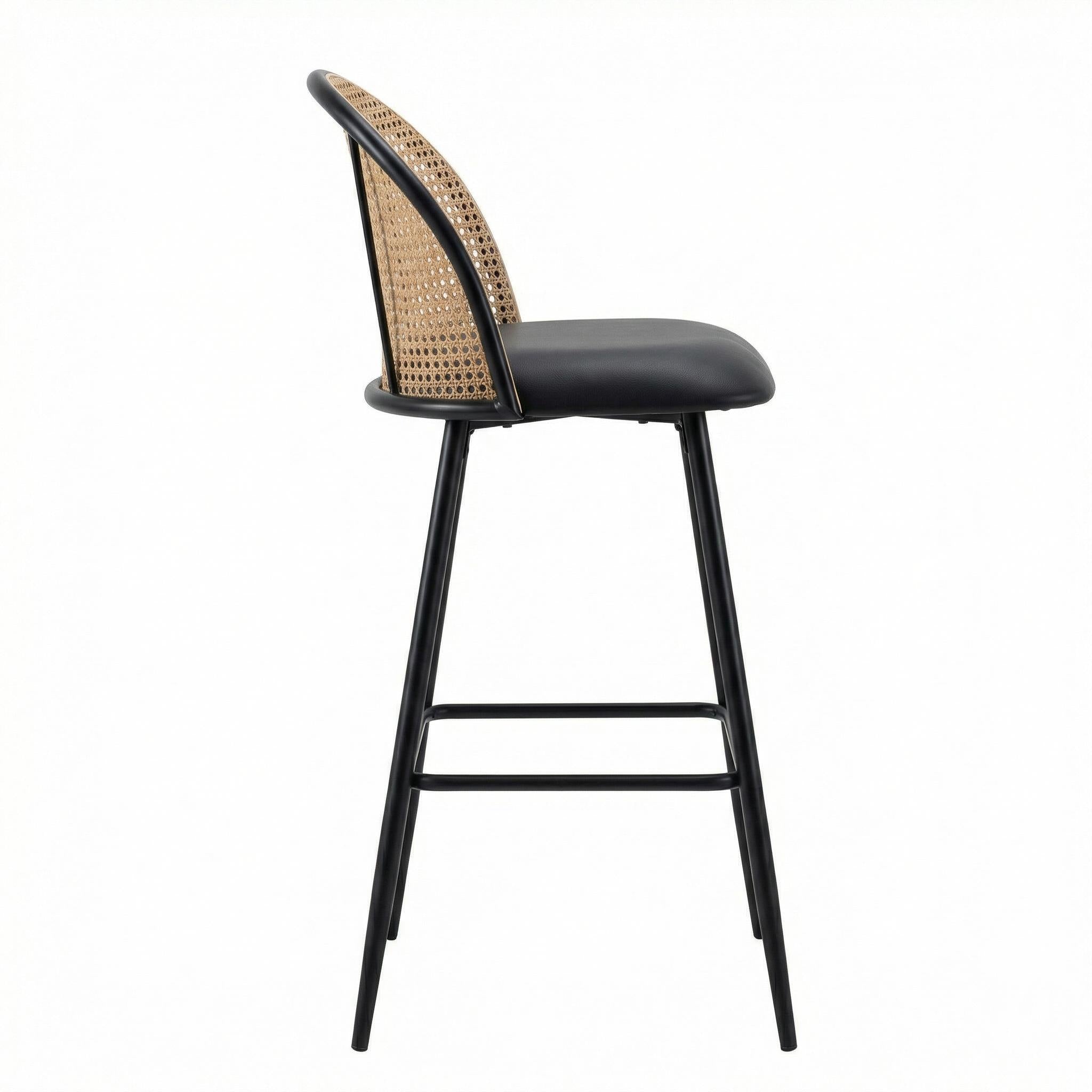 Otopolypus Modern Black Metal Bar Chair - KRYX