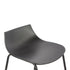 Modern Black Bar Stool Set, PP Seat & Metal Legs - LAMER BLACK 2PCS