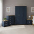 Modern Blue Bedroom Set, Particleboard & MDF - LANCASTER 4PC SET BLUE