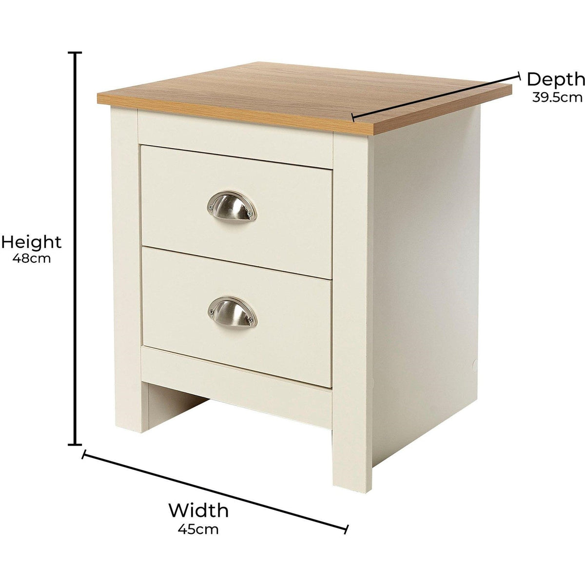 Modern Grey Bedroom Set, Particleboard & MDF - LANCASTER 3PC SET GREY