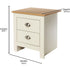 Modern Grey Bedroom Set, Particleboard & MDF - LANCASTER 3PC SET GREY