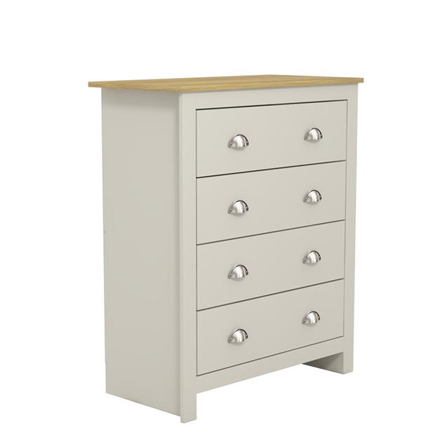 Modern Grey Bedroom Set, Particleboard & MDF - LANCASTER 3PC SET GREY