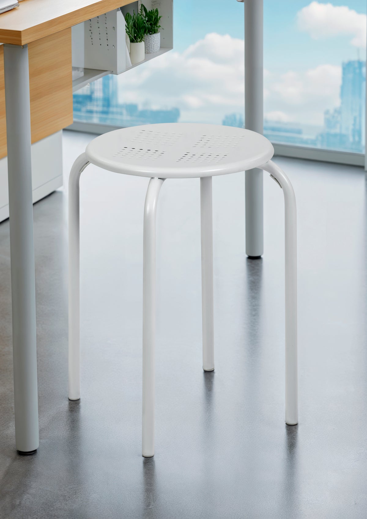 Modern Minimalist Metal Stool - ARON 7528U