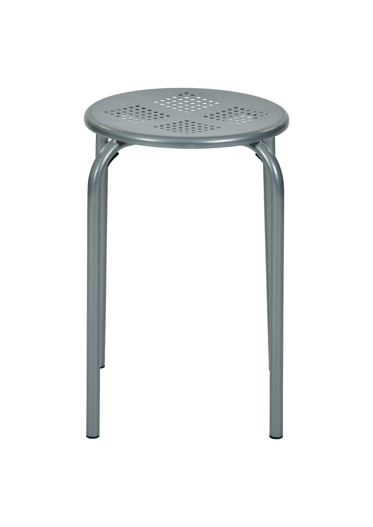 Modern Silver Metal Stool – ARON SILVER