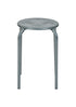 Modern Silver Metal Stool – ARON SILVER