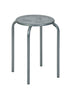 Modern Silver Metal Stool – ARON SILVER