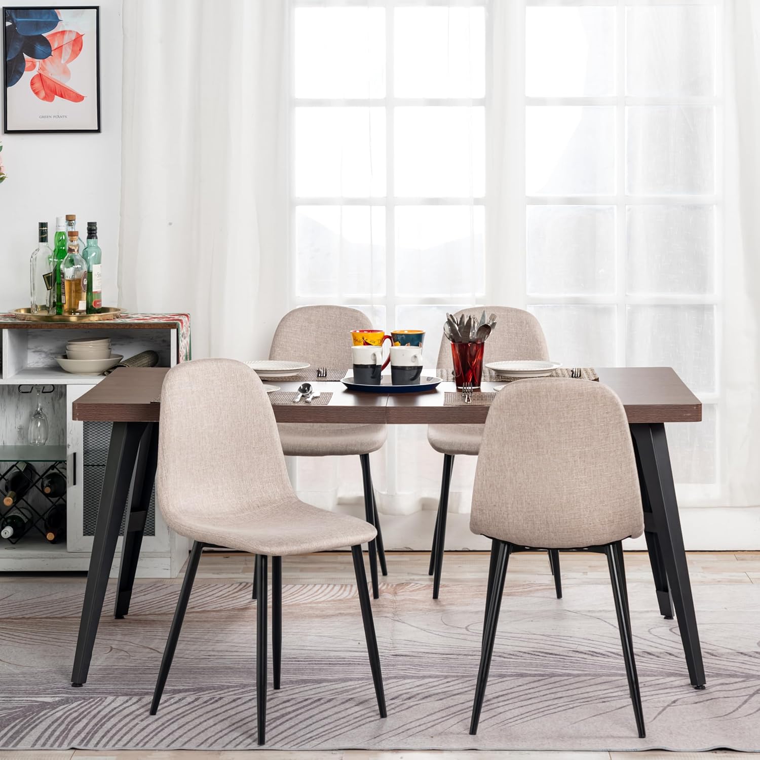 CHARLTON BASIC BEIGE 4PCS Dining Chair