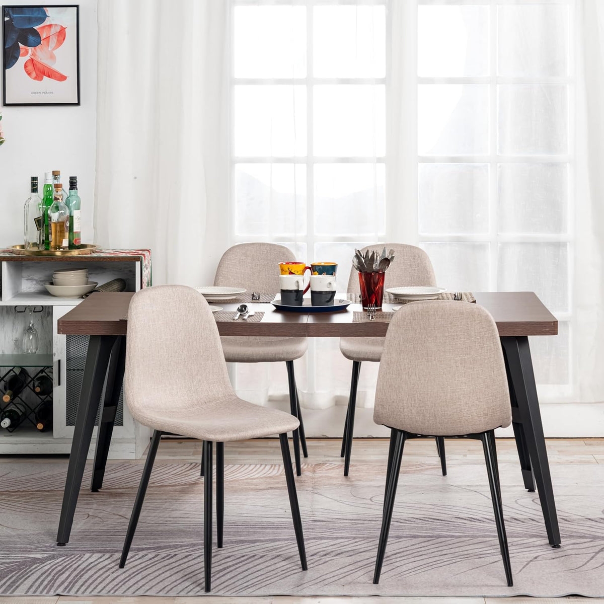 CHARLTON BASIC BEIGE 4PCS Dining Chair