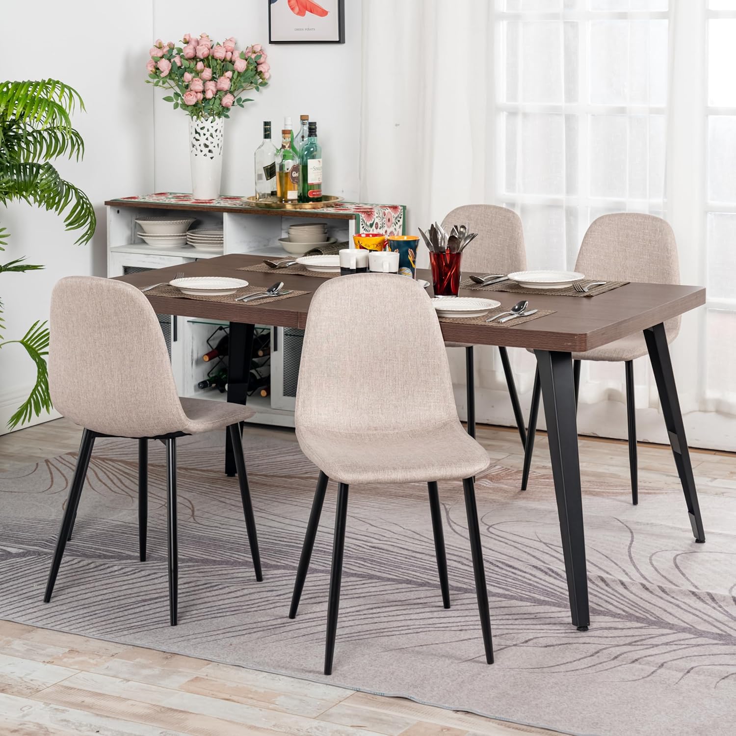 CHARLTON BASIC BEIGE 4PCS Dining Chair