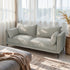 Modern Velvet Upholstered, Black Leg Sofa - MAKULA 3 SEATER GREY