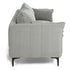 Modern Velvet Upholstered, Black Leg Sofa - MAKULA 3 SEATER GREY
