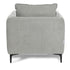 Modern Velvet One-Seater, Black Legs - MAKULA GREY
