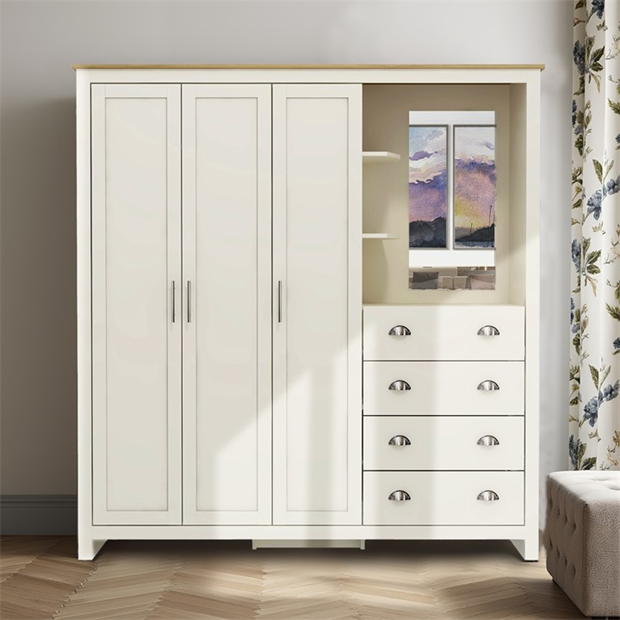 Modern Storage, Particleboard Structure - LANCASTER COMBINE UNIT BEIGE