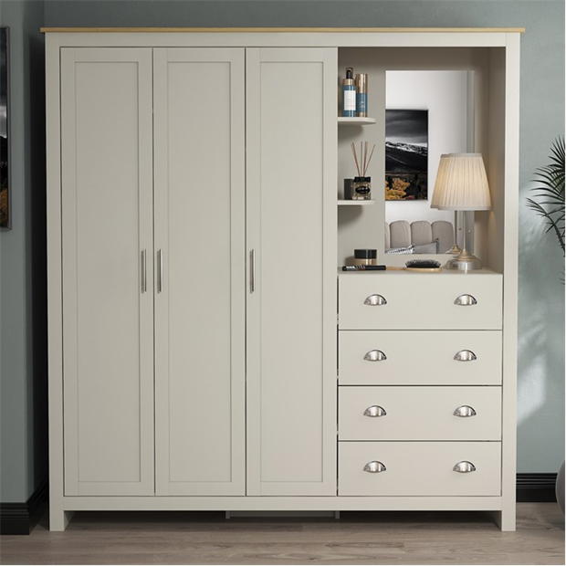 Modern Grey Storage, Particleboard & MDF - LANCASTER COMBINE UNIT GREY