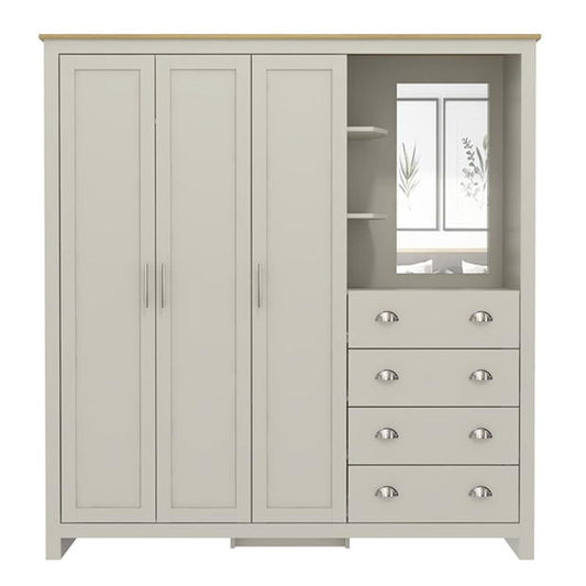 Modern Grey Storage, Particleboard & MDF - LANCASTER COMBINE UNIT GREY