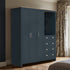 Modern Blue Storage, Particleboard & MDF - LANCASTER COMBINE UNIT BLUE