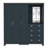 Modern Blue Storage, Particleboard & MDF - LANCASTER COMBINE UNIT BLUE