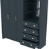 Modern Blue Storage, Particleboard & MDF - LANCASTER COMBINE UNIT BLUE