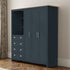 Modern Blue Storage, Particleboard & MDF - LANCASTER COMBINE UNIT BLUE