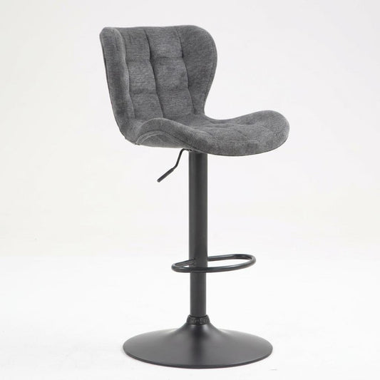 Modern Bar Stool, Fabric Adjustable - ACTAPO-LIGHT BLUE