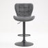 Modern Bar Stool, Fabric Adjustable - ACTAPO-LIGHT BLUE
