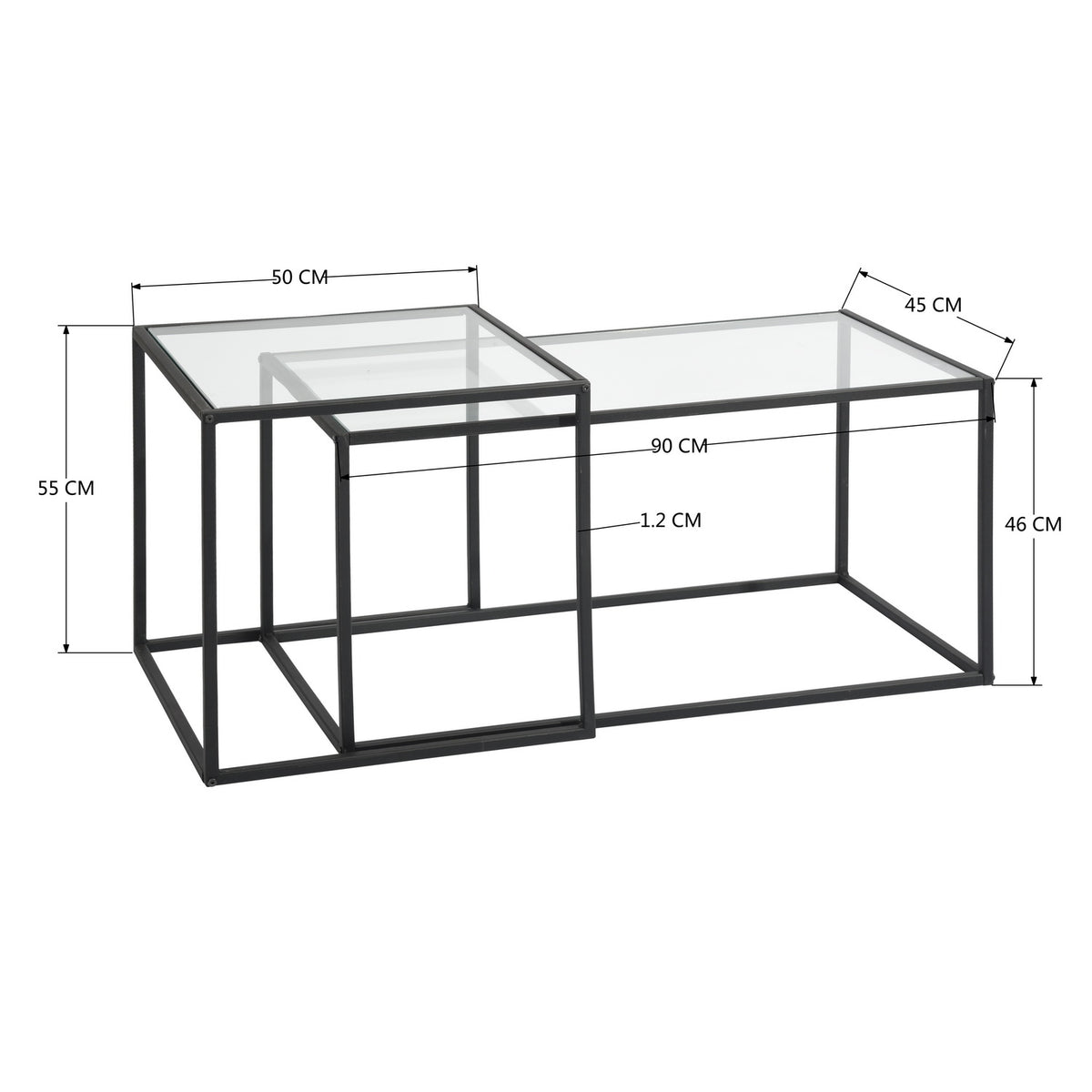 Adomo Glass Coffee Table
