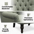 Modern Velvet Accent Chair, Solid Wood Legs - AIMEE GREEN