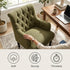 Modern Velvet Accent Chair, Solid Wood Legs - AIMEE GREEN
